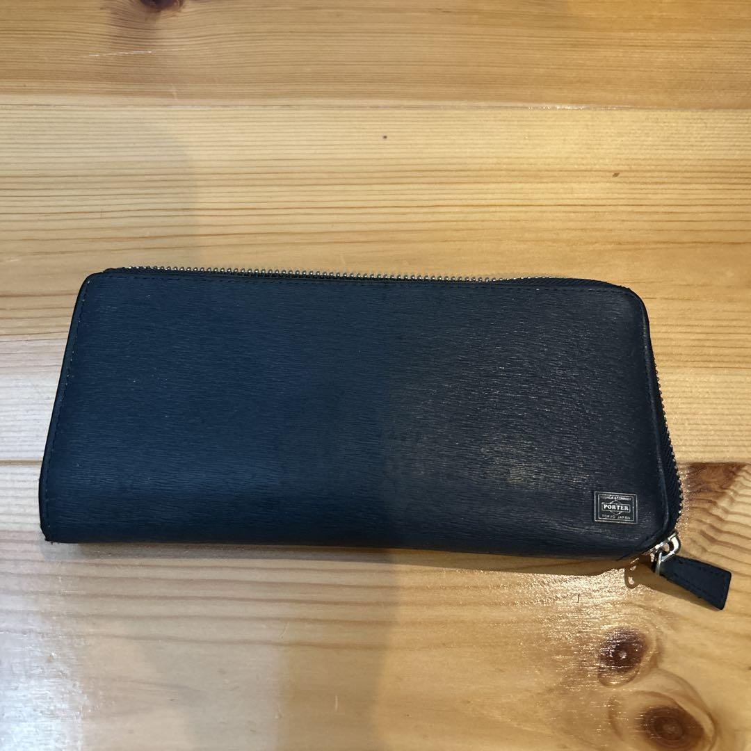 PORTER 紺レザー 長財布