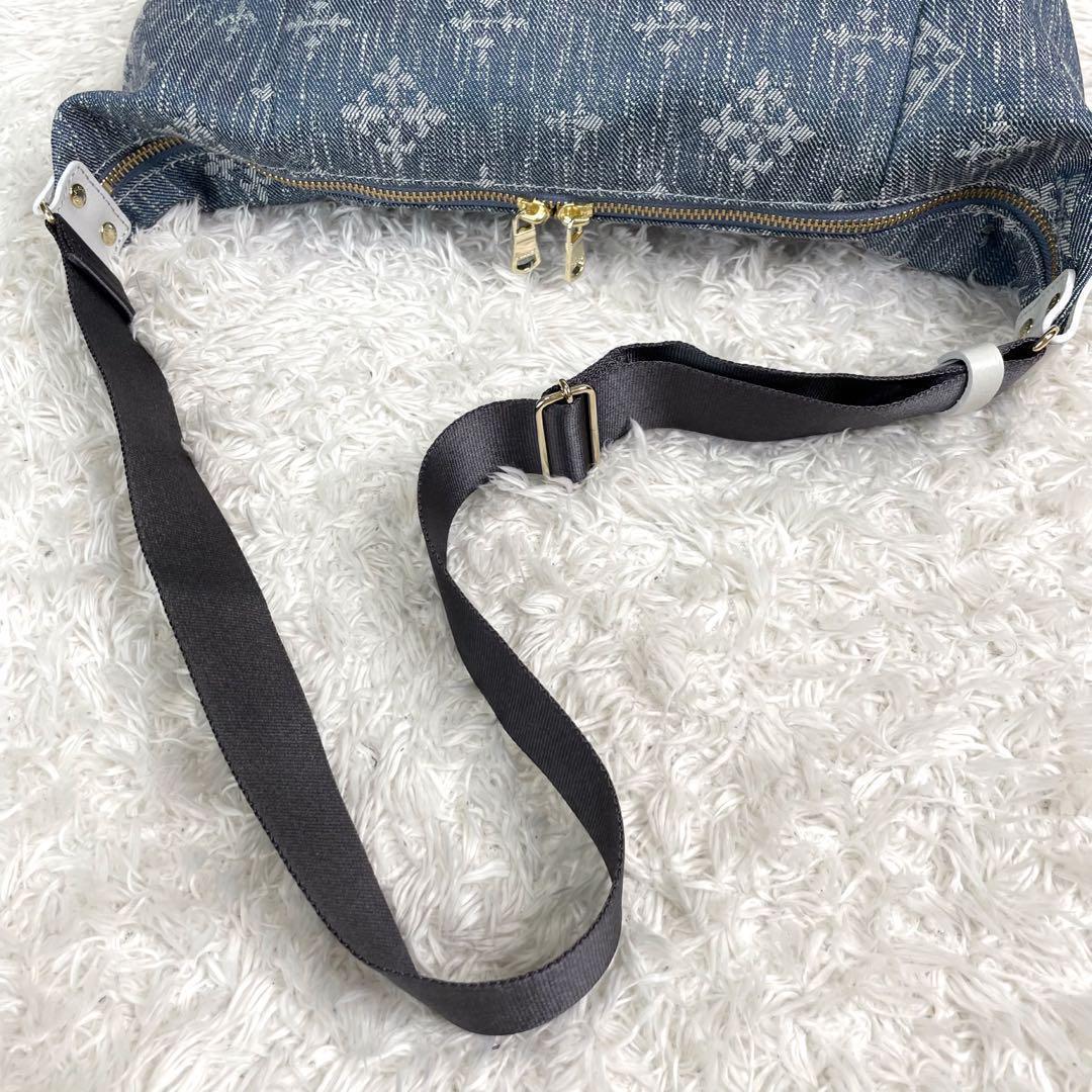 美品✨️russet ラシット デニム風 ショルダーバッグ 保存袋付き