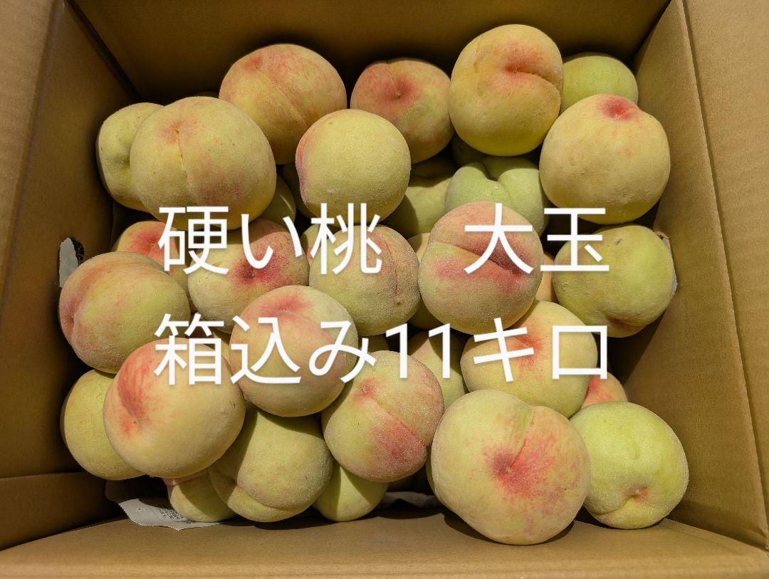 硬い桃　箱込み11キロ