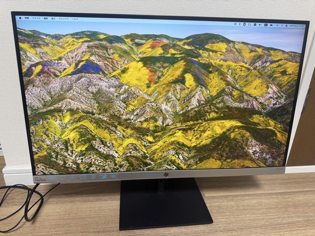 HP 27f 4k ディスプレイ モニター ①