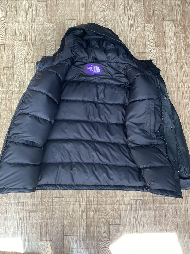 【新品同様】ノースフェイス　パープルレーベル　マウンテンダウン レザー JKT