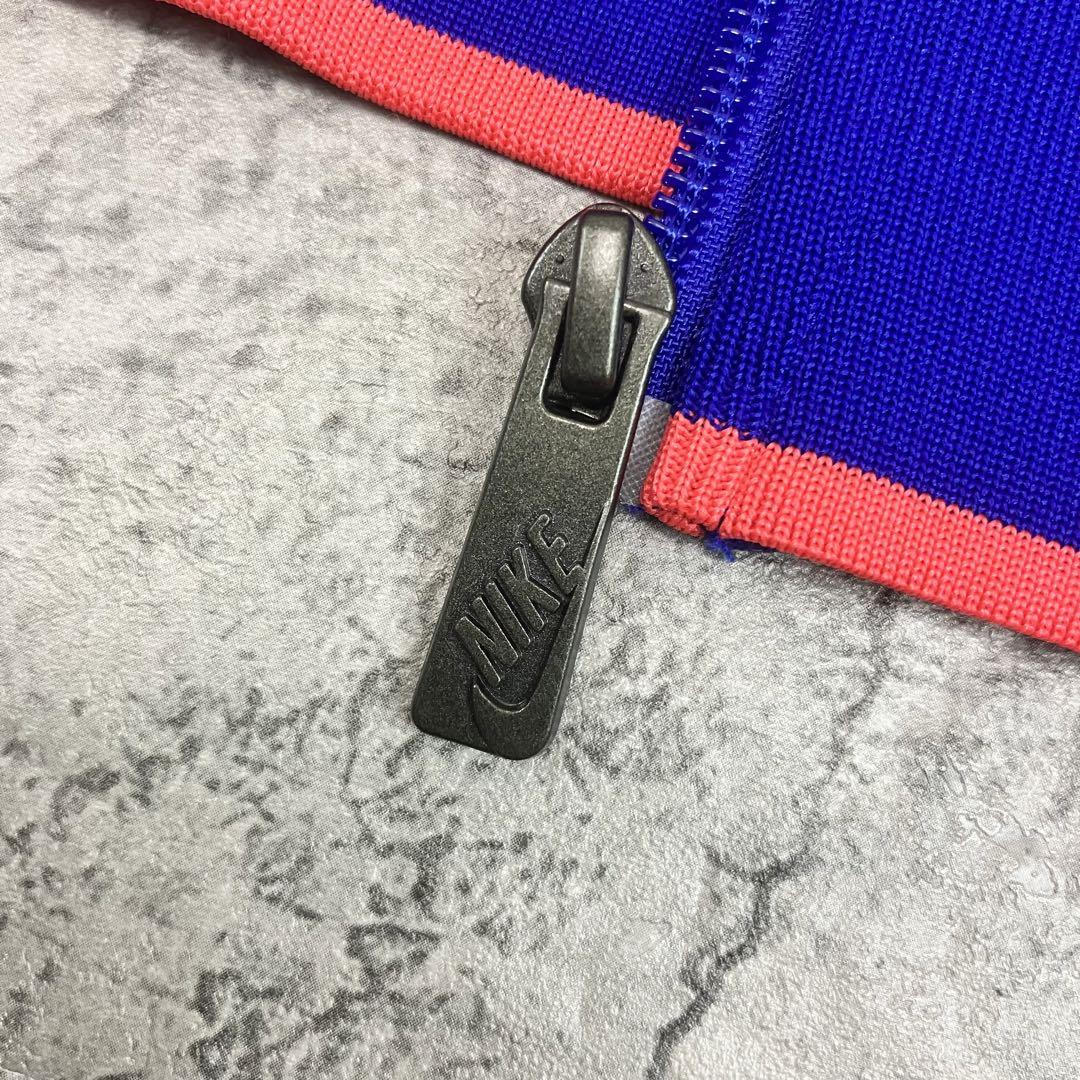 NIKE サッカーフランス代表 トラックジャケット 古着 刺繍エンブレム ブルー