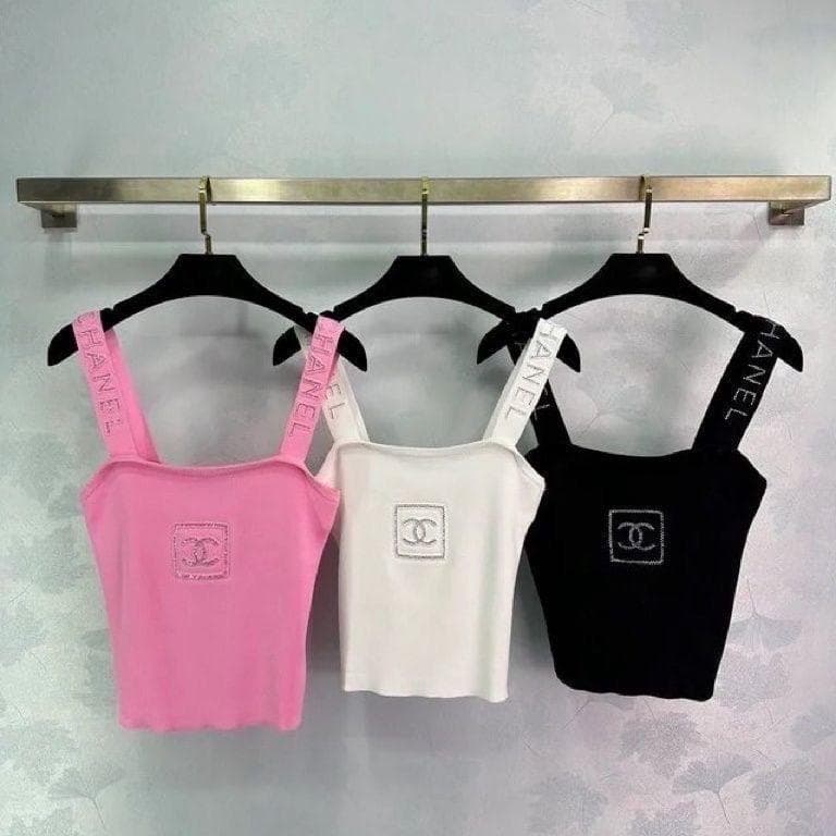 ロゴ刺繍 キャミソール 3色セット S