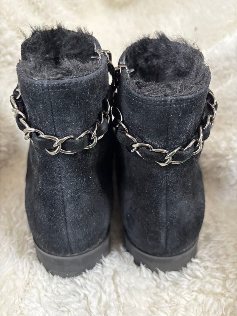 銀座かねまつ ブーツ AQUA BELL 晴雨兼用 インナーファー レ