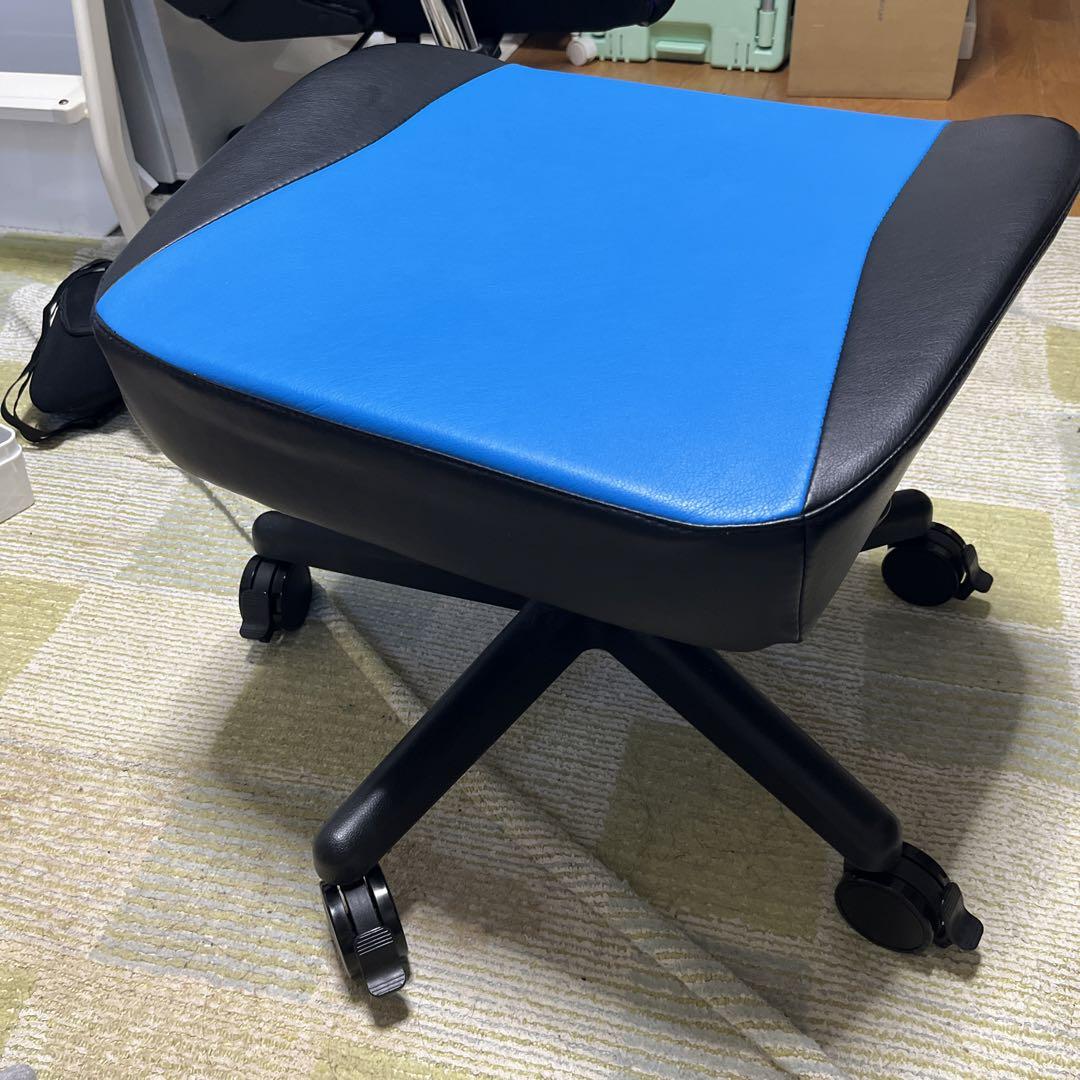 AKRACING ゲーミングオットマン フットレスト 青 ブルー