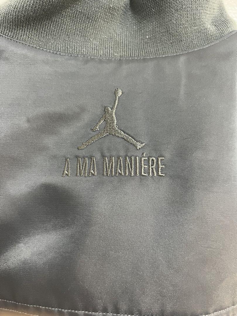 アママニエール　Jordan グレー MA-1ジャケット A Ma Maniére × Air Jordan フライトジャケット グレー メンズ