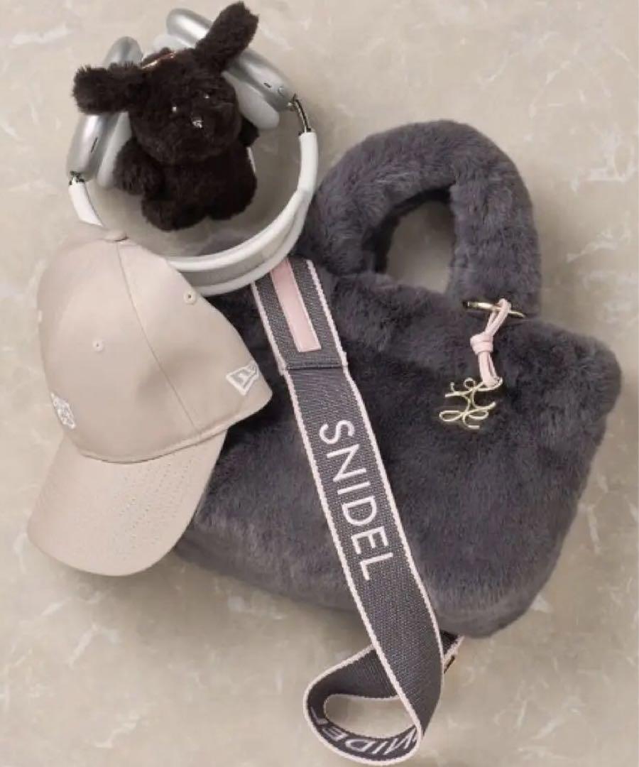 SNIDEL 【WEB限定】エコファーバッグ　グレー　限定完売カラー