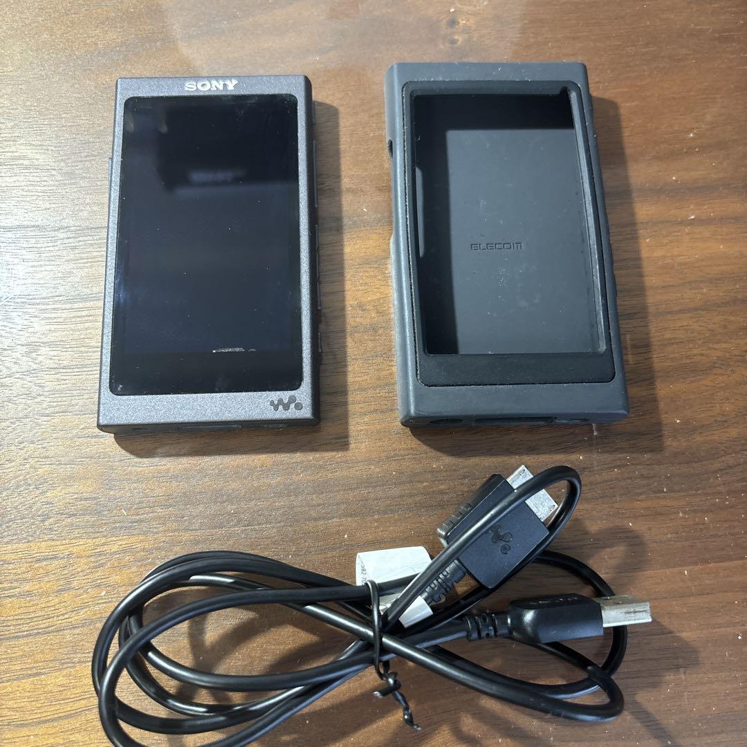 SONY NW-A40 ウォークマン本体+ゴムケース+30GBSDカード+充電器