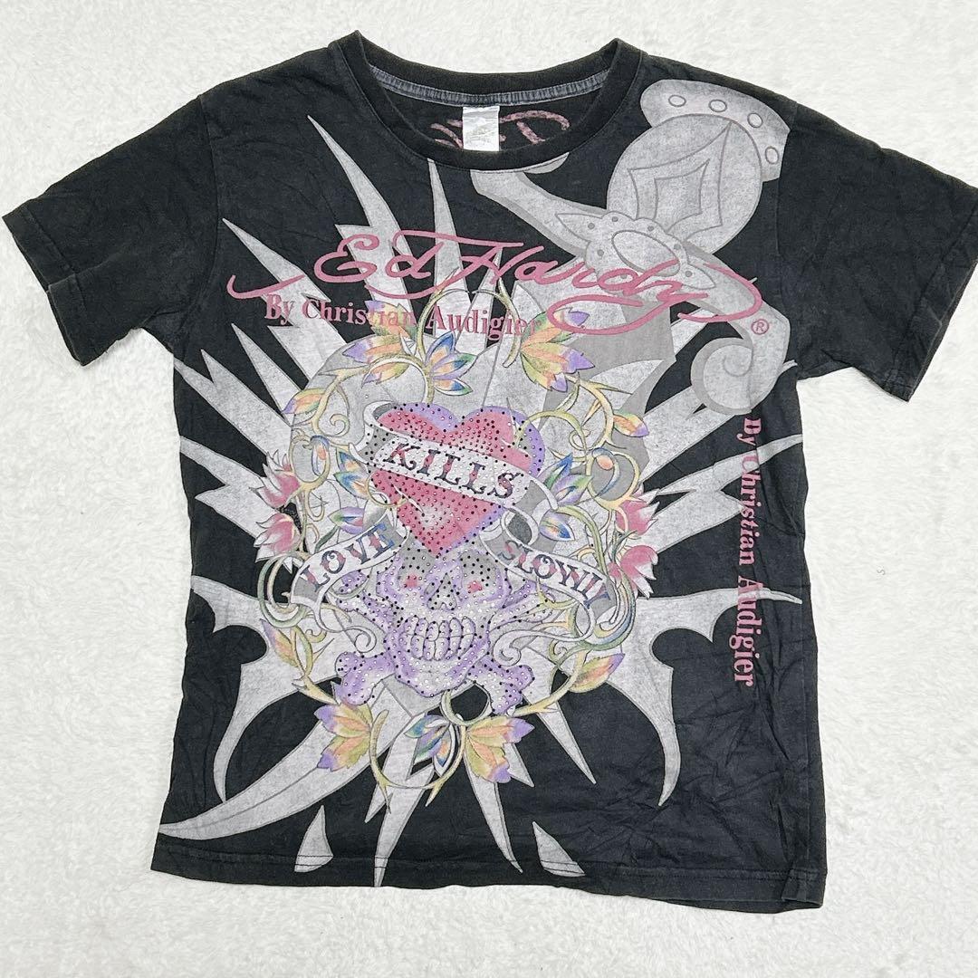Christian Audigier Tシャツ　KILLS LOVE Y2K