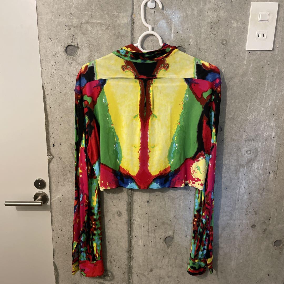 Jean Paul Gaultier クロップドシャツ マルチカラー