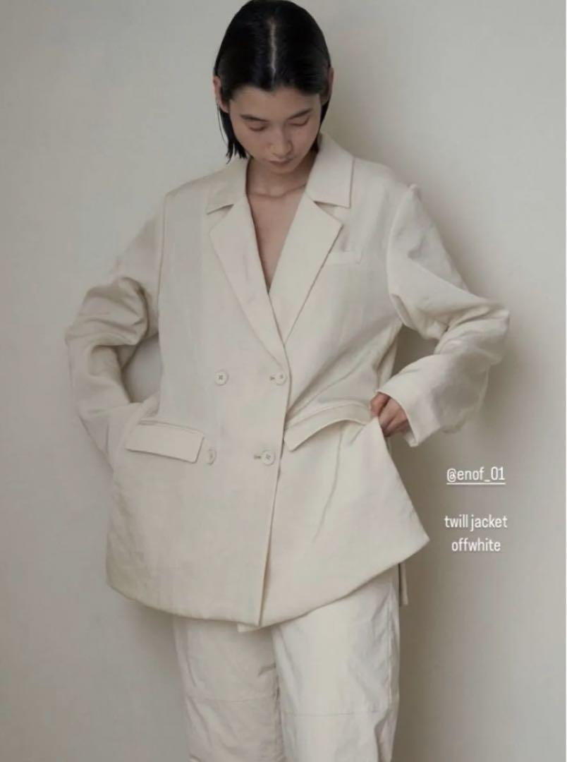 【美品】ENOF twill slit jacket Mサイズ 美品】ENOF twill slit jacket Mサイズ