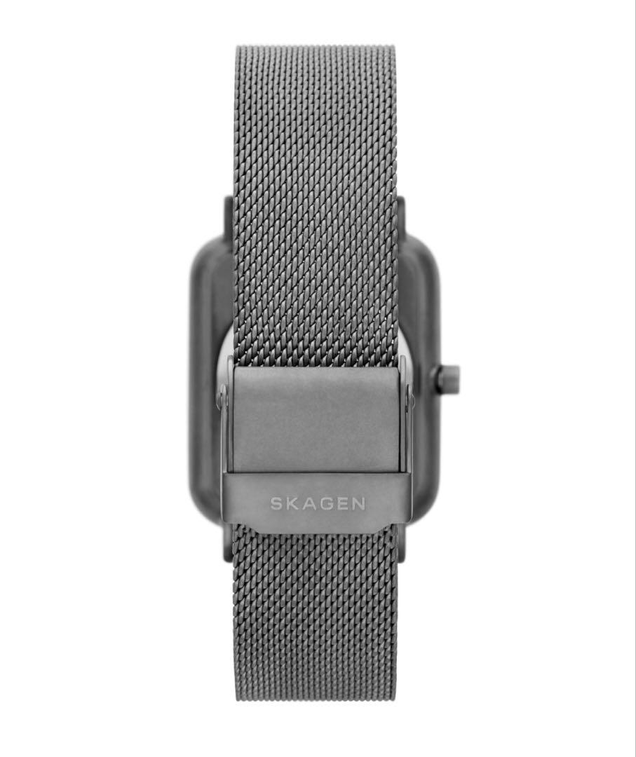 SKAGEN／ソーラー充電時計／ガンメタカラー／レディース