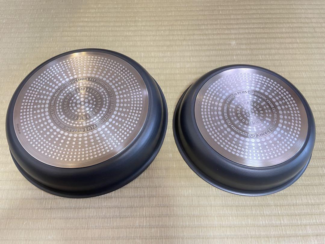 ☆迅速発送☆新品　ティファール　フライパン　IH対応　チャコール　2点セット