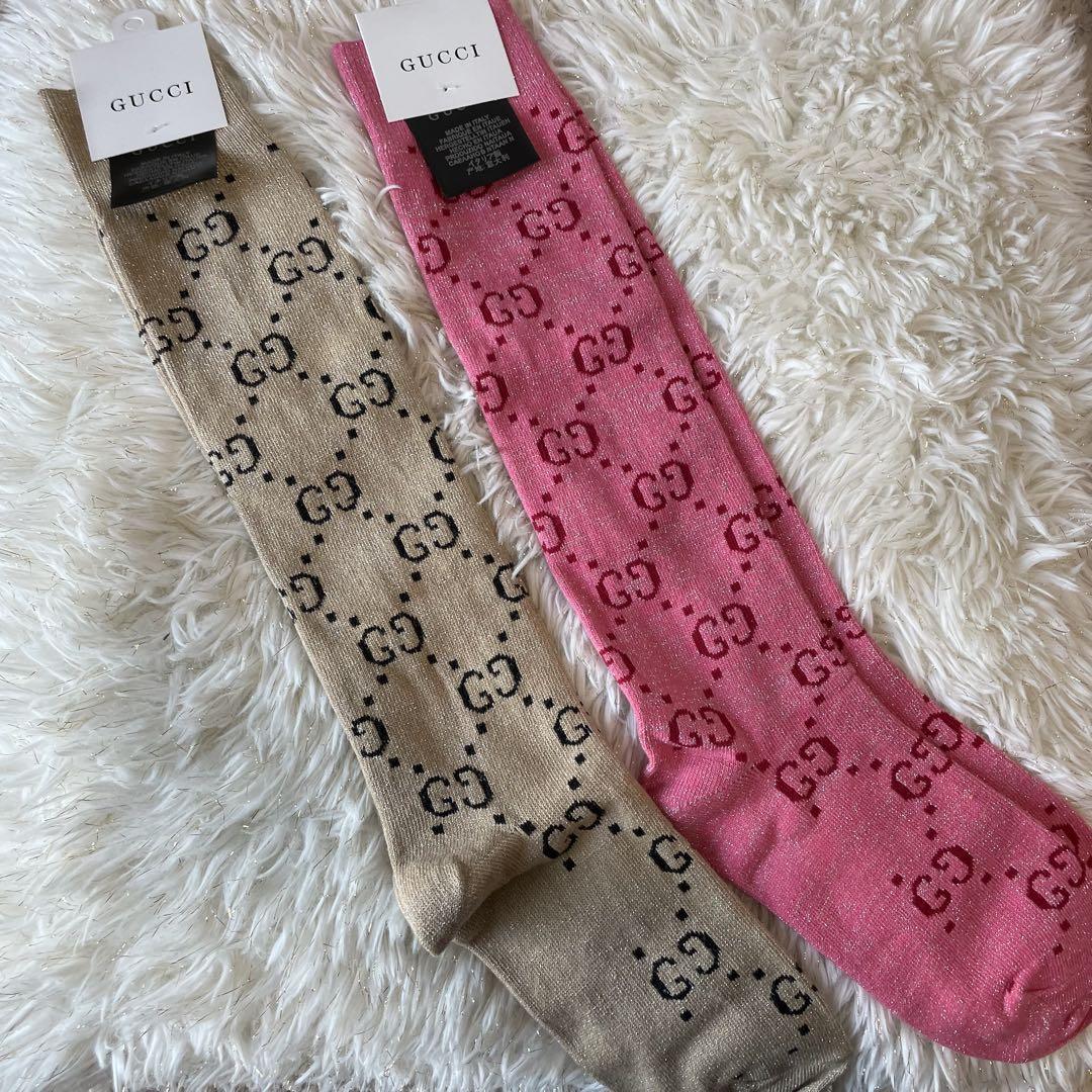 GUCCI GGロゴ ソックス 2足セット