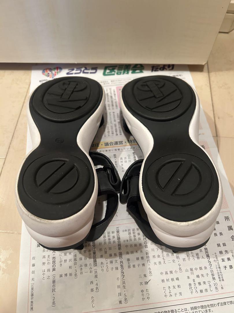 3連休sale【美品】NO NAME スポーツサンダル ブラック38(24.5