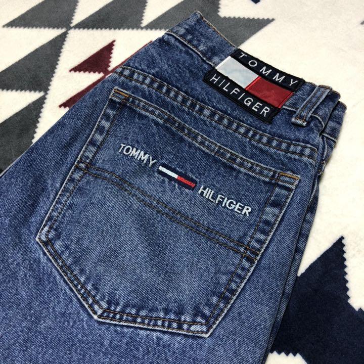 90年代トミーヒルフィガーデニムパンツ【希少 刺繍】