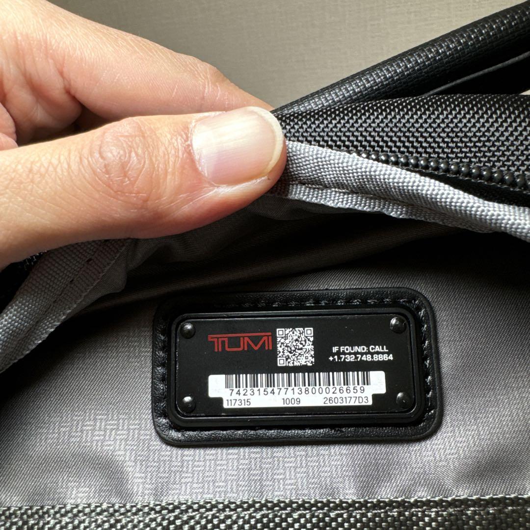 未使用 TUMI トゥミ ビジネスリュック 2603177D3 ブラック
