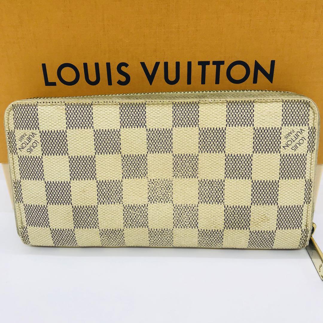 LOUIS VUITTON✨ ジッピーウォレット ダミエ 白 ラウンドファスナー