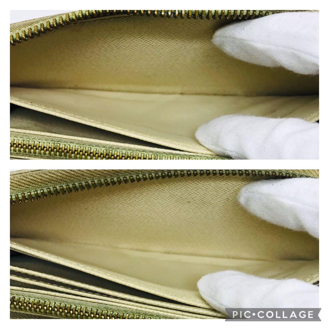 LOUIS VUITTON✨ ジッピーウォレット ダミエ 白 ラウンドファスナー