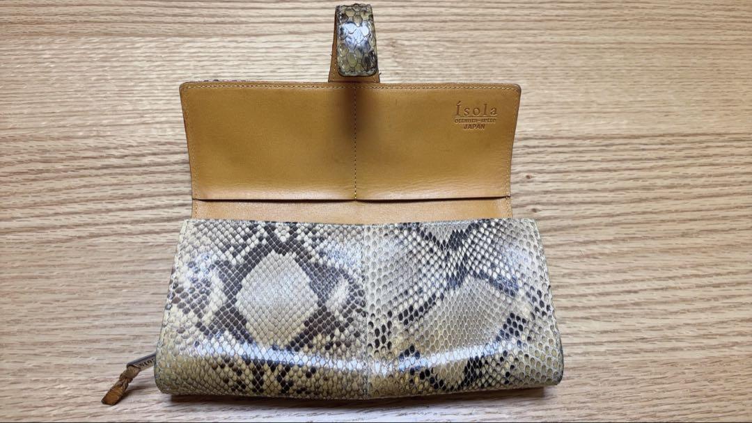 Ísola 財布パイソン☀︎新品 蛇革 長財布 isola パイソン柄 開運 - メルカリ