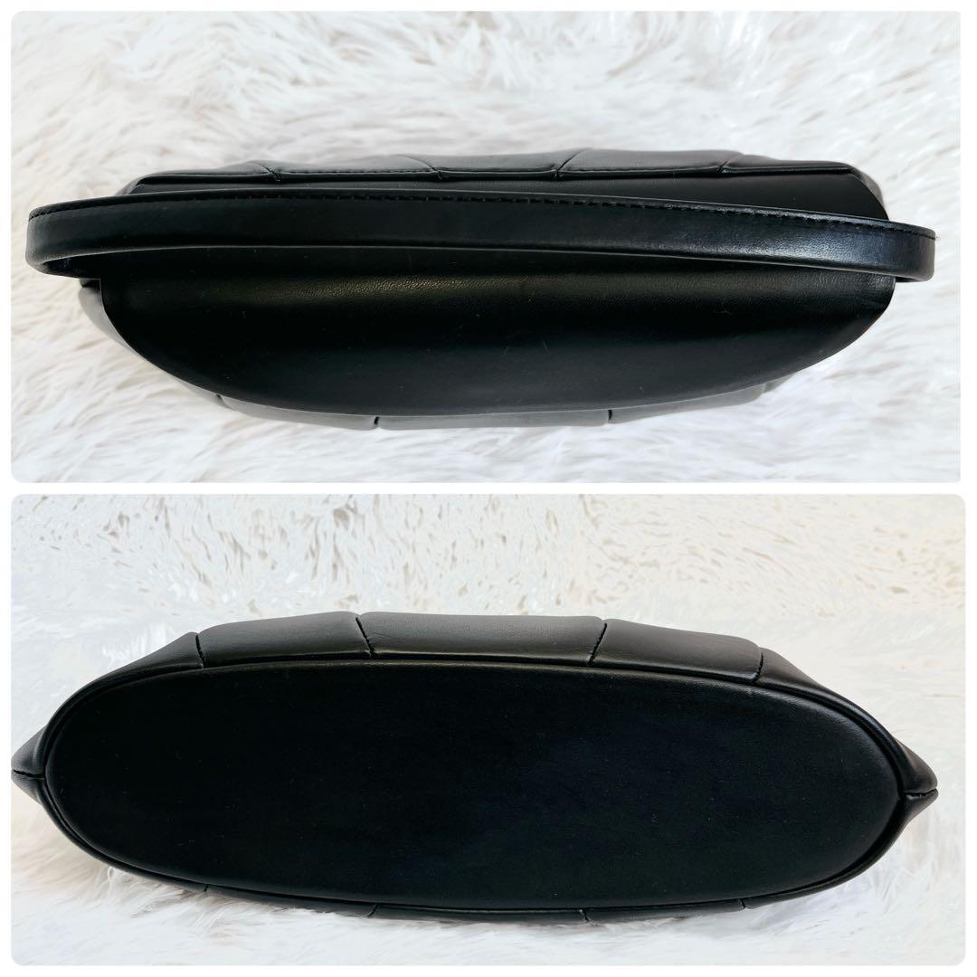 美品✨シビラ sybilla ラウンドカット デザインバッグ 黒 フォーマル