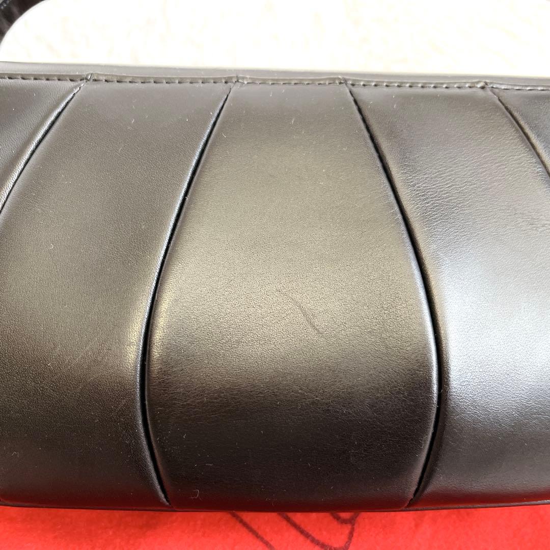 美品✨シビラ sybilla ラウンドカット デザインバッグ 黒 フォーマル