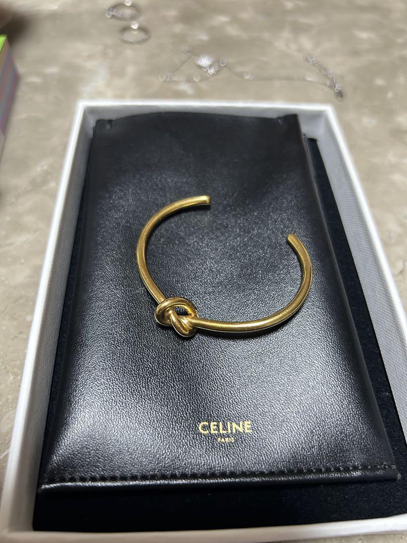 CELINE（セリーヌ）ノットエクストラシンブレスレット　ゴールド