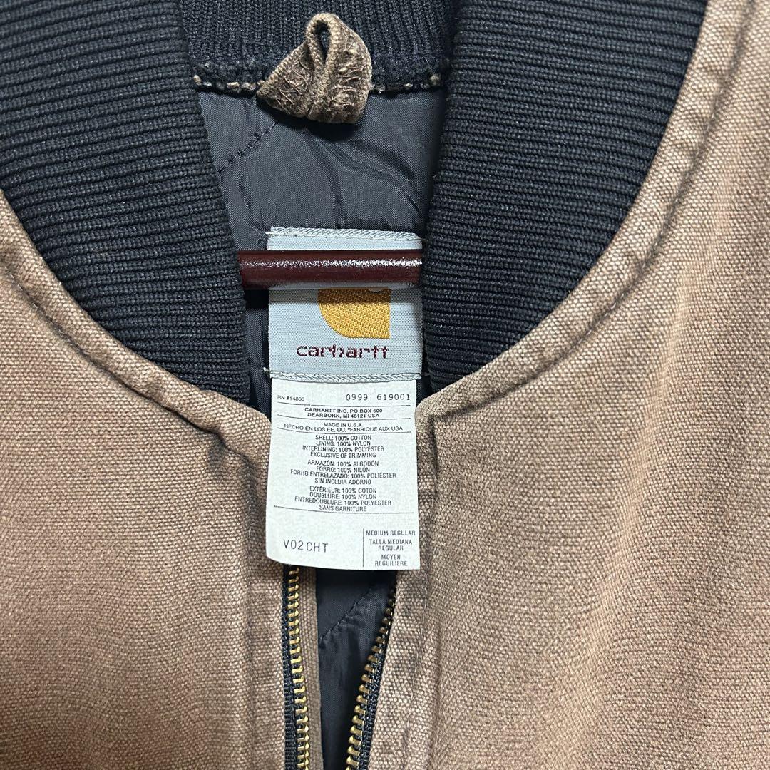 【希少】USA製Carhartt カーハート ダック ベスト V02 CHT
