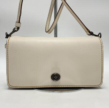 美品 COACH コーチ ショルダーバッグ ホワイト 37296 L1780