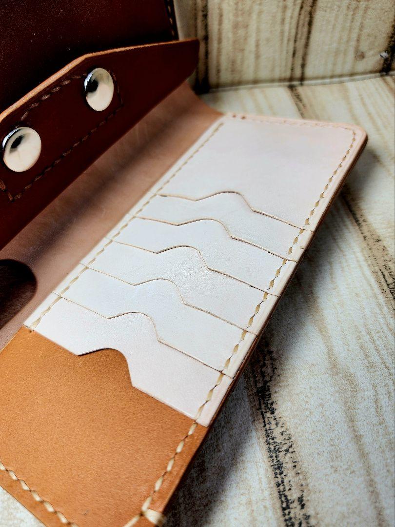 長財布　ウォレット風長財布　オリジナル　フルハンドメイド　財布　ウォレット