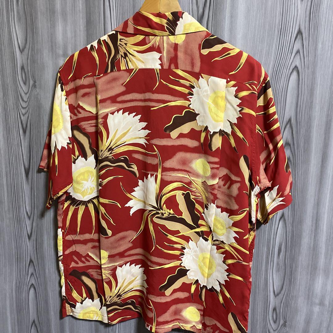m16 SUN SURF sunset&花柄開襟アロハシャツ