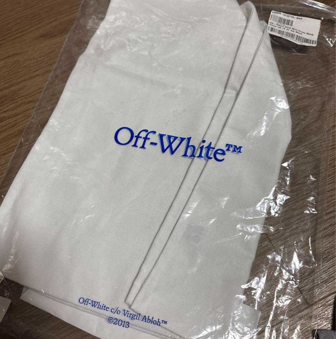 Off-White Stamp エンブロイダリー ミニドレス