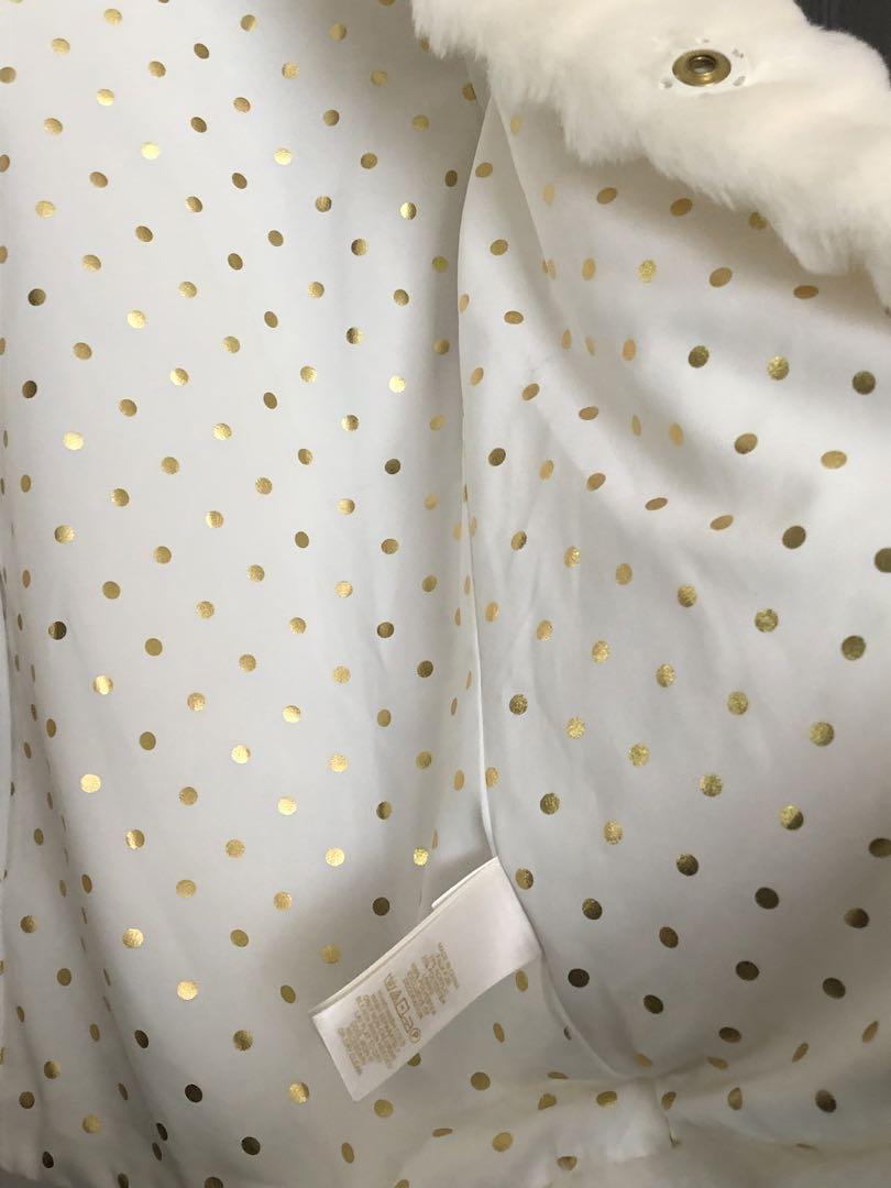 Kate Spade フェイクファージャケット 140 10歳　ホワイト