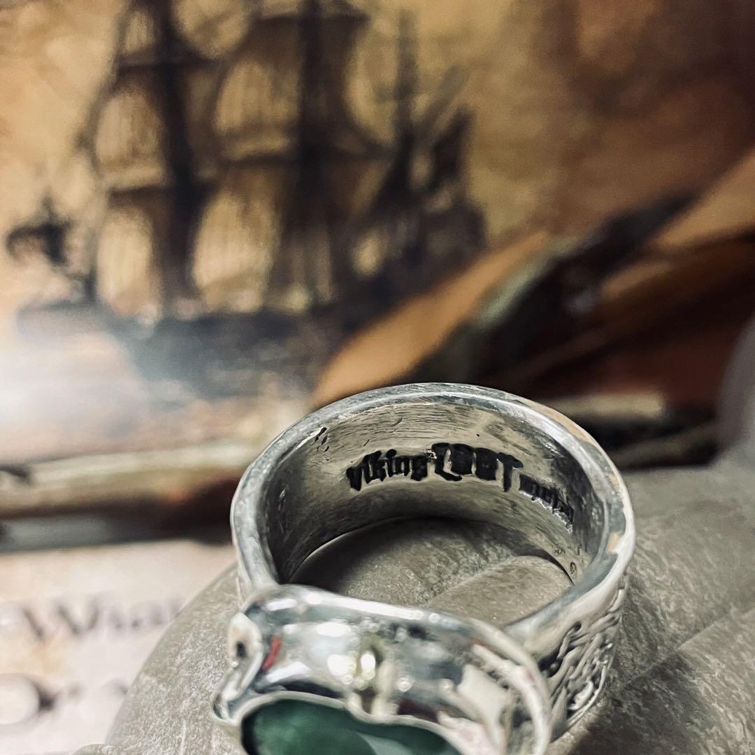 LOOT】Pirates リング 大粒天然石エメラルド 925×18K