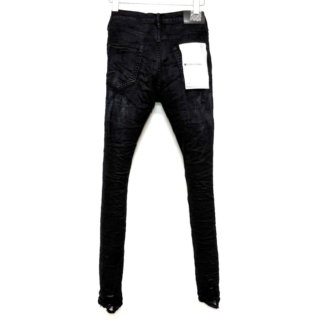 【PURPLE BRAND】オイルリペアダメージ加工♪ スキニー ジーンズ 新品 PURPLE BRAND OIL SPILL スキニーデニム 30 - メルカリ