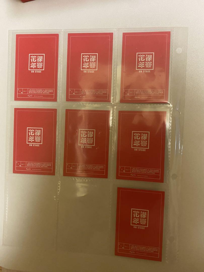 BTS JIN フォトカード