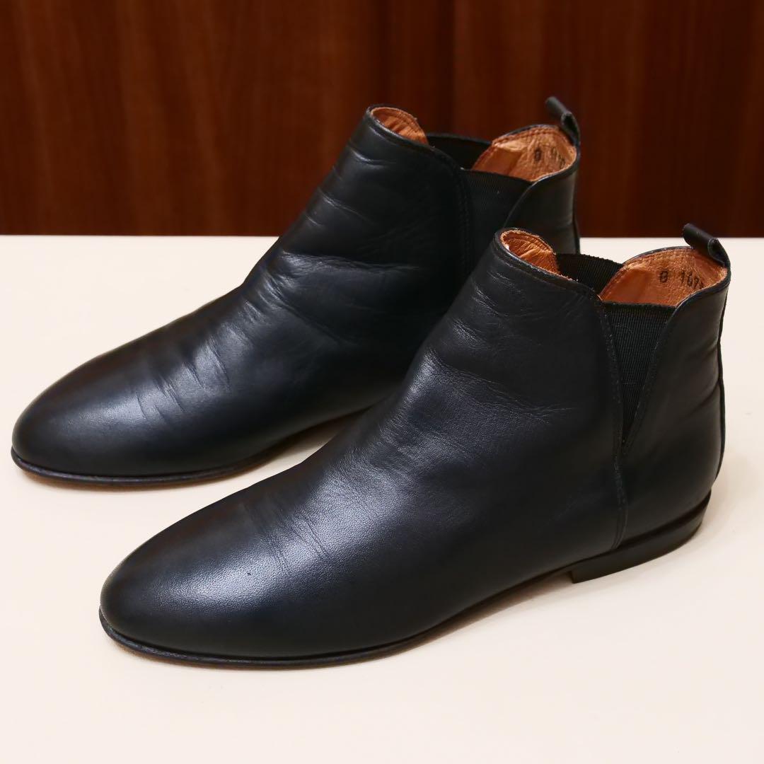 COLE HAAN コールハーン サイドゴアブーツ US4.5M ブラック 革靴