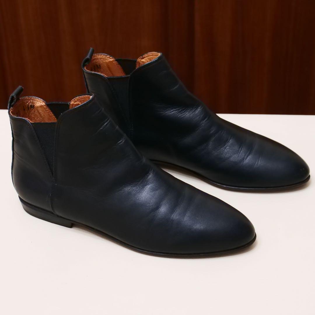 COLE HAAN コールハーン サイドゴアブーツ US4.5M ブラック 革靴