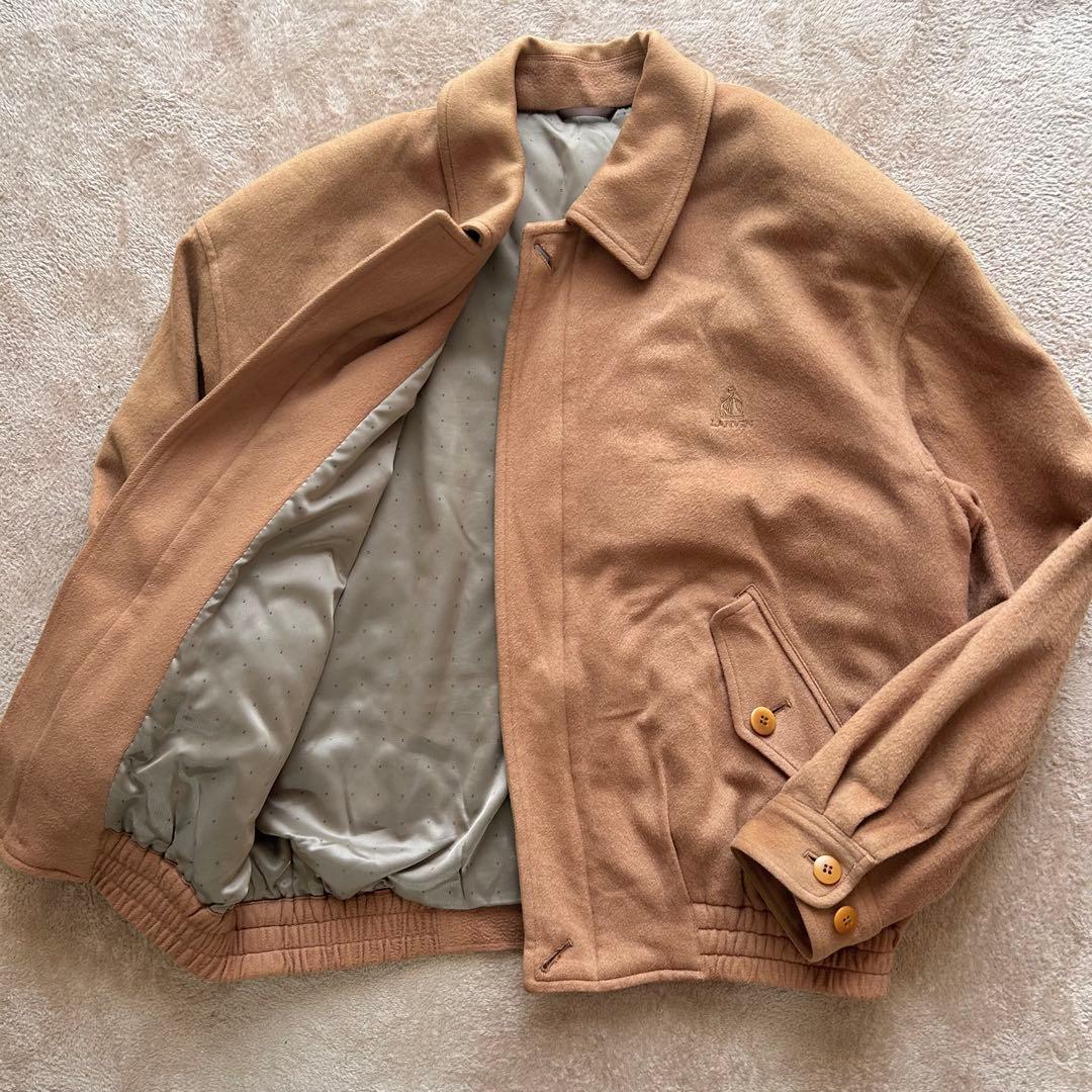 カシミヤ100% ランバン LANVIN ジップアップブルゾン　ジャケット