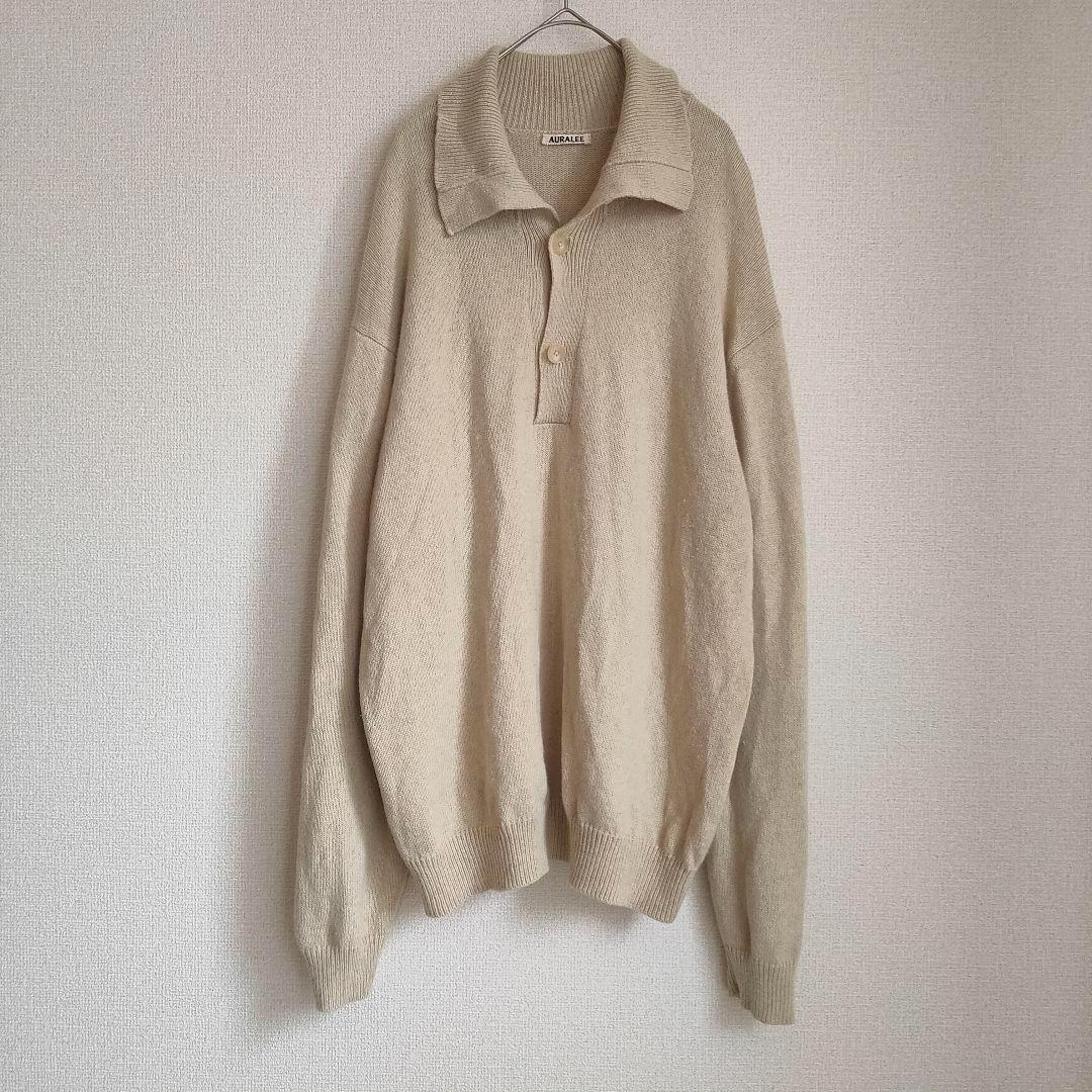 AURALEE BABY CASHMERE KNIT P/O