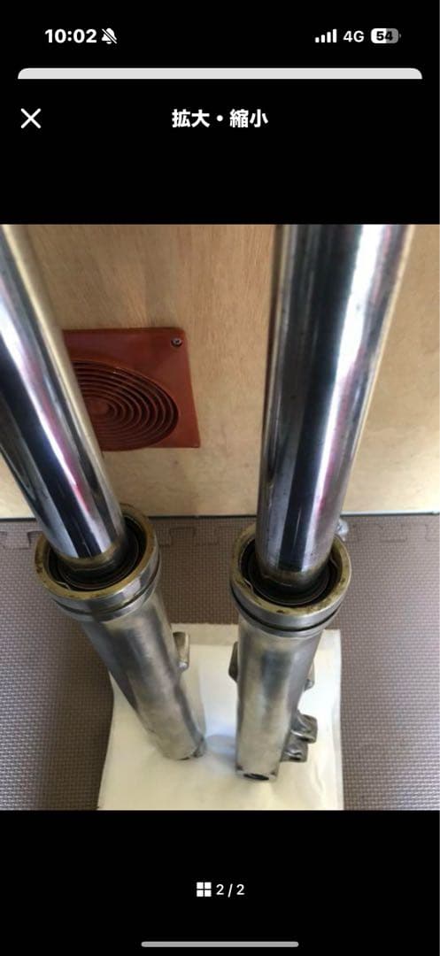 cb250t オーバーホール済みフロントフォーク