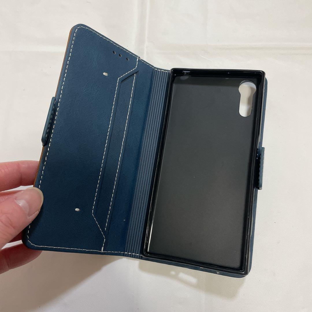 Sony xperia XZ SO-01J SOV34 601SO ケース 紺