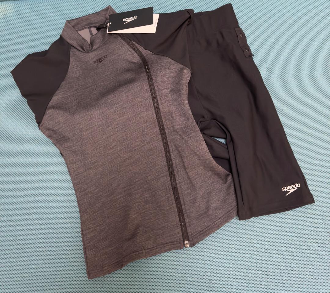 新品 speedo スピード フィットネス水着 セパレーツ S 体型カバー