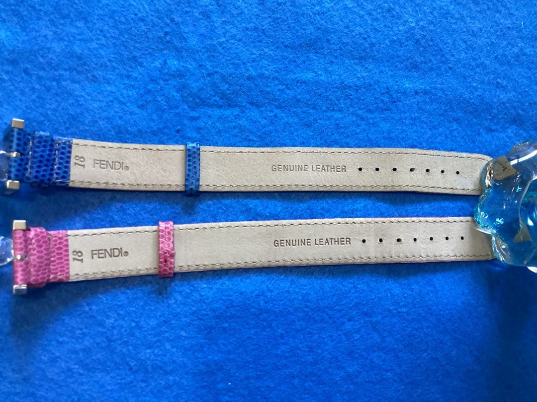 FENDI 本革レザーベルト 4本　チェンジ腕時計ベルト　ケース付　ヴィンテージ