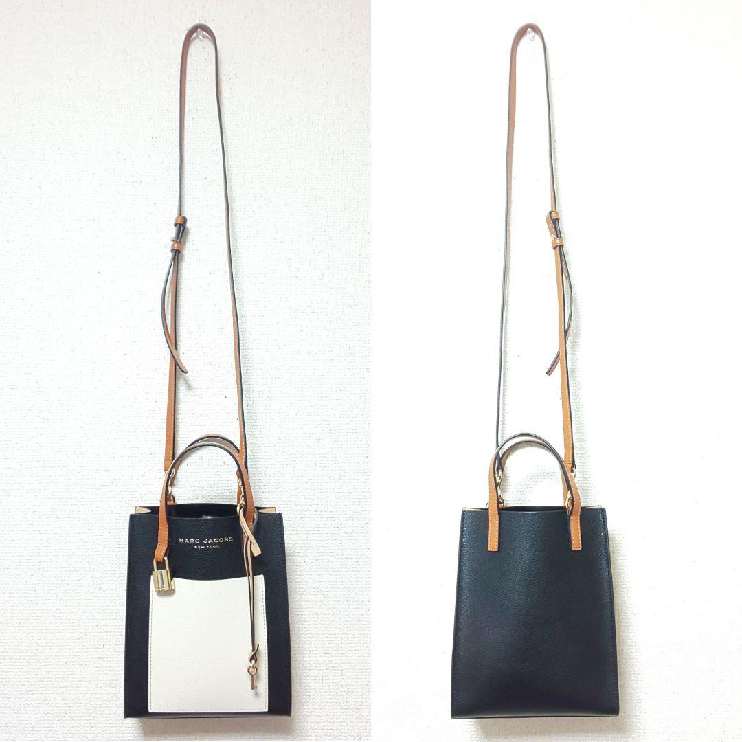 【MARC JACOBS)】ミニ 2WAY グラインド トート (コットン) 極美品】MARC JACOBS マイクロミニ グラインドミニ2wayバッグ