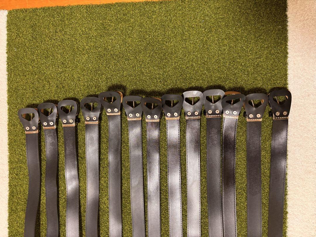 《IGNIO》　野球用ベルト　黒　13本セット