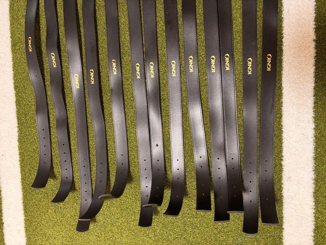 《IGNIO》　野球用ベルト　黒　13本セット