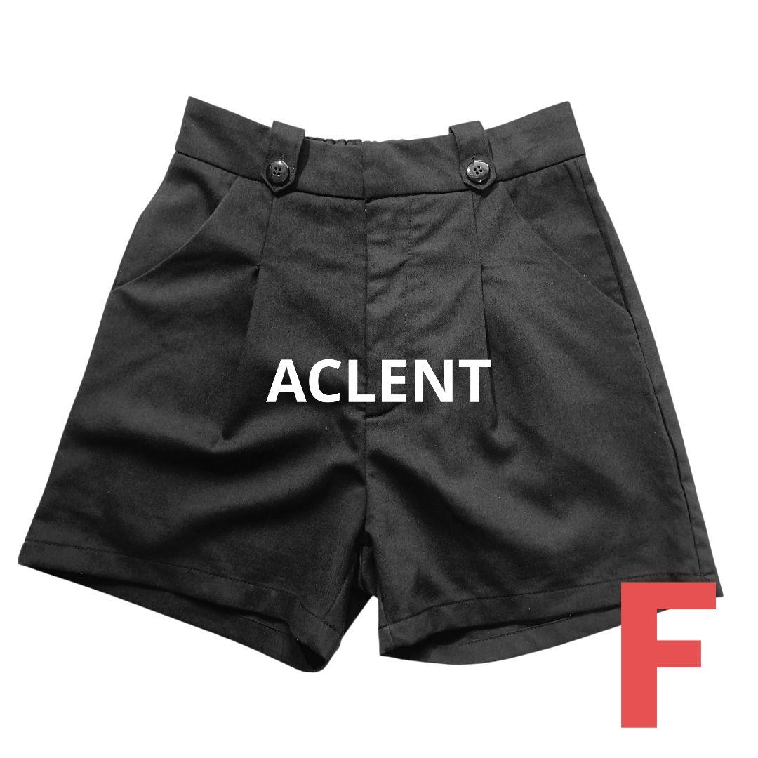 新品未使用 ACLENT High waist short pants ブラック ハイウエストショートパンツ｜ACLENT（アクレント）