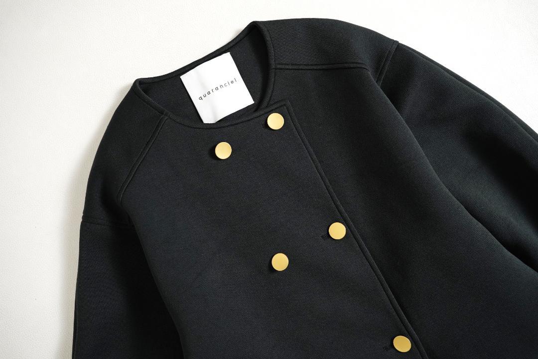 127y*美品 シップス quaranciel ノーカラージャケット.