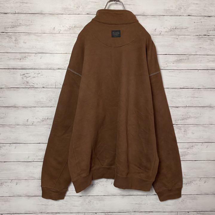 新品お買い得 希少XLサイズ コロンビア 刺繍ワンポイントハーフジップビックサイズスウェット qDKGH-m79917248077 人気SALE新作登場